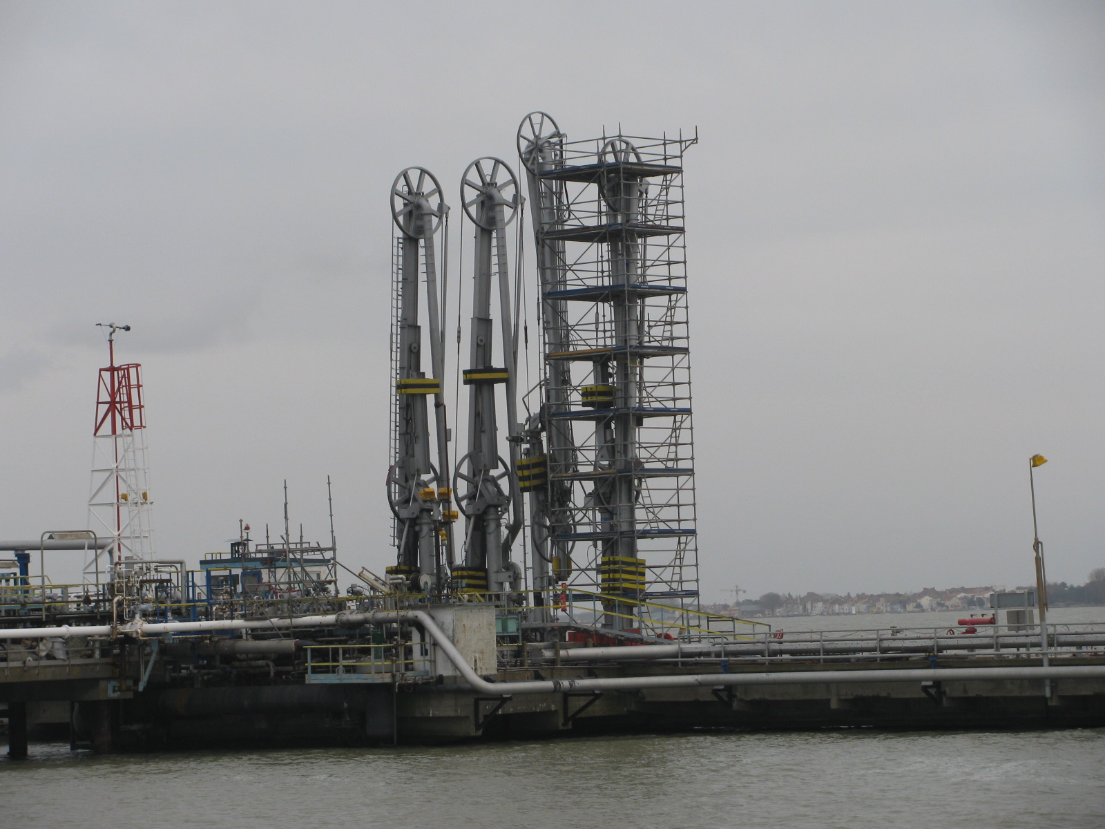 Repair of fuel oil loading arm after collision